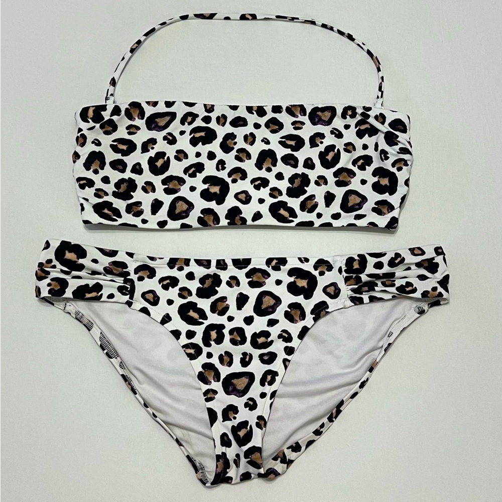 Victoria's Secret White Leopard Bikini Set Size Medium Never Been Worn